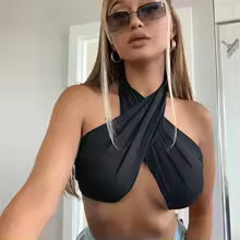 Top Halter Cruzado Mujer – Elegancia y Estilo