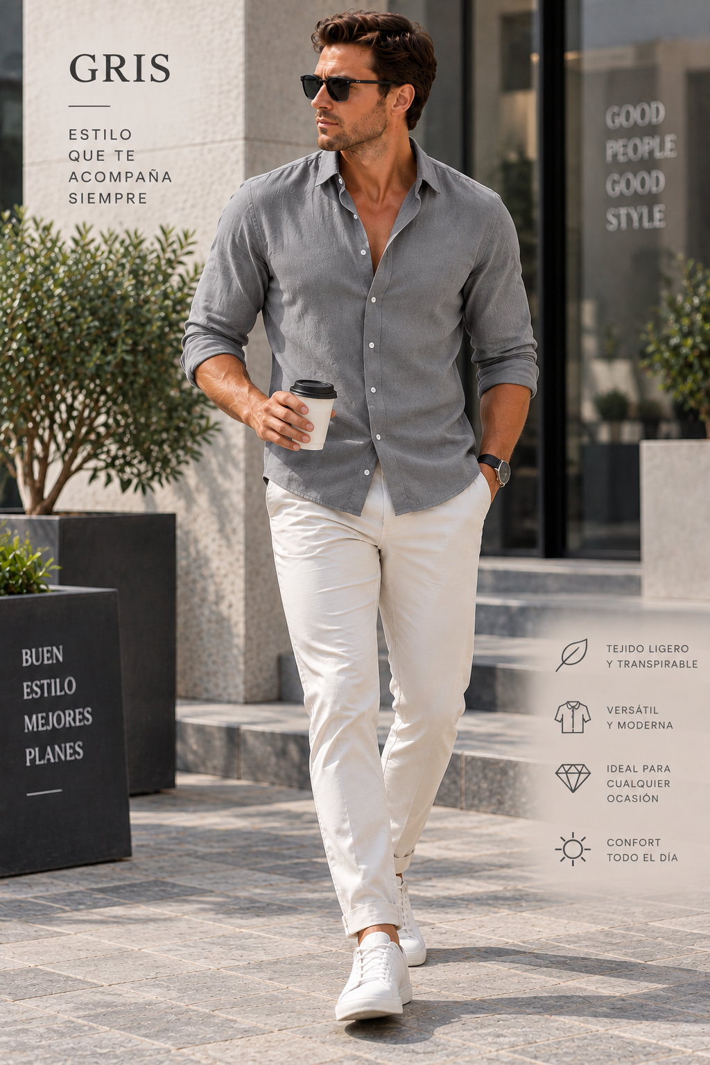 Camisa Riviera Élégance