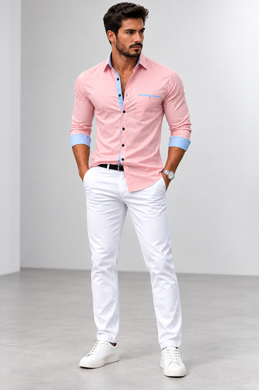 Camisa de Hombre de Manga Larga – Elegante, Casual y Versátil