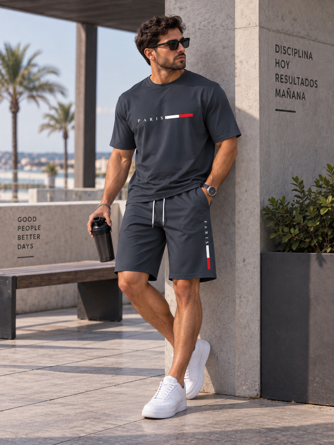 Conjunto Deportivo Casual de 2 Piezas para Hombre