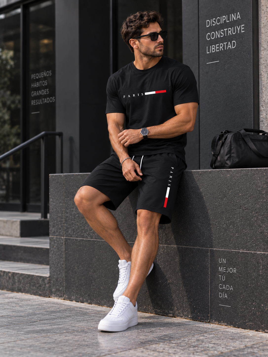 Conjunto Deportivo Casual de 2 Piezas para Hombre