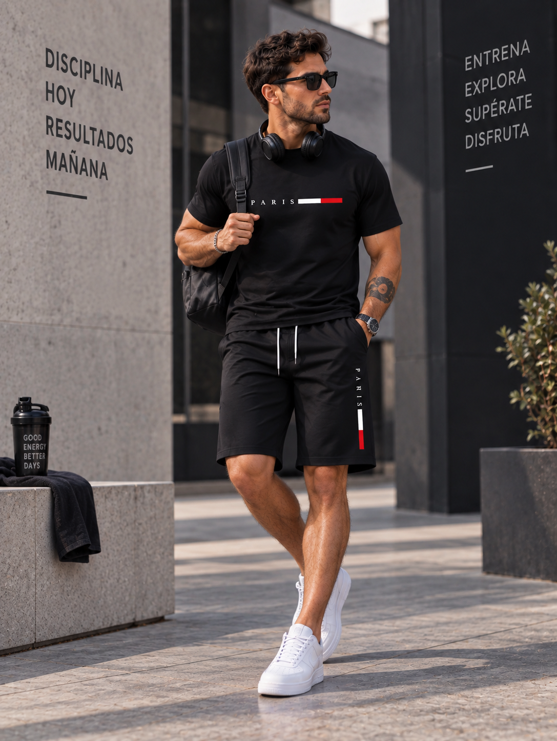 Conjunto Deportivo Casual de 2 Piezas para Hombre