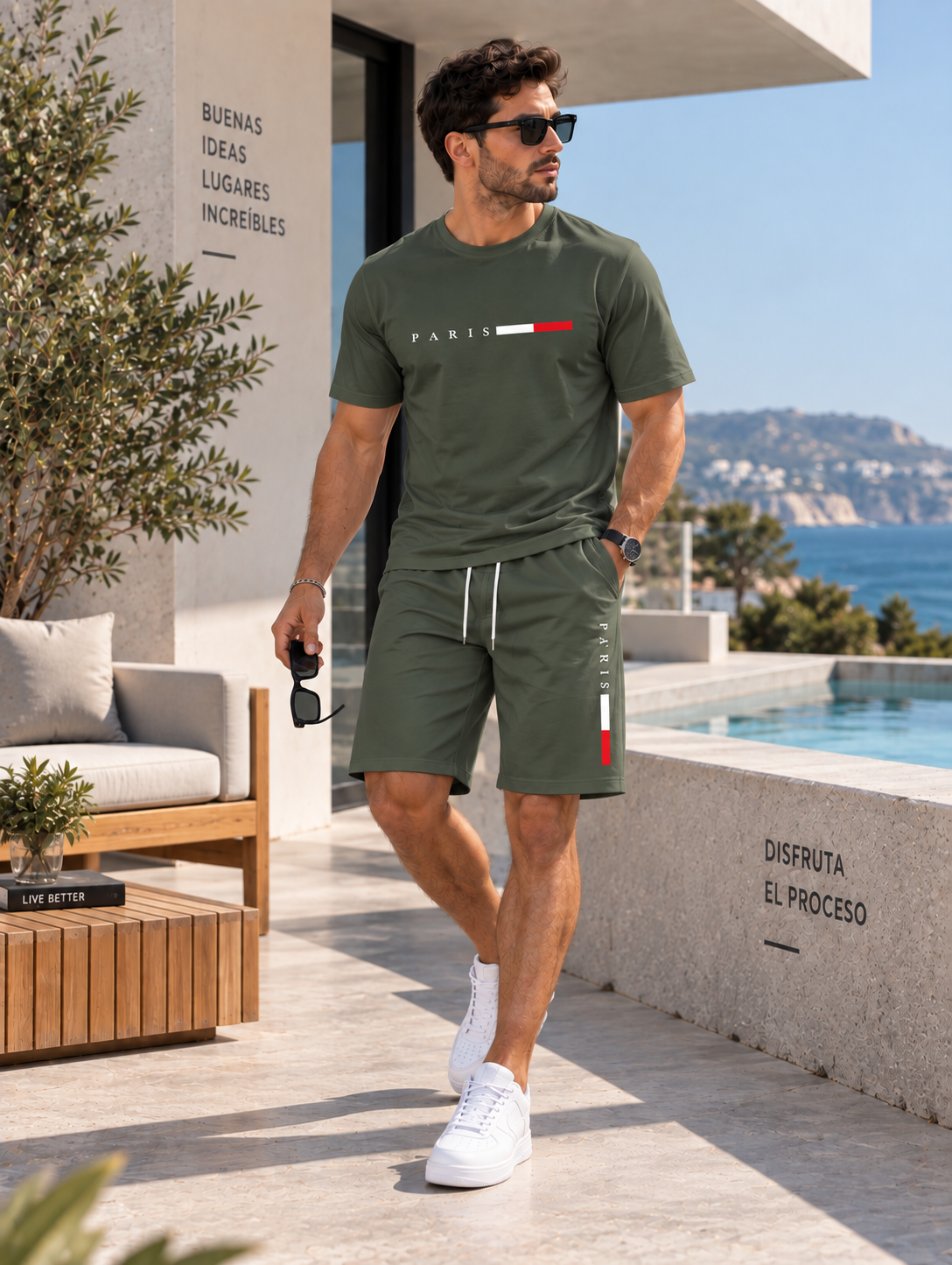 Conjunto Deportivo Casual de 2 Piezas para Hombre