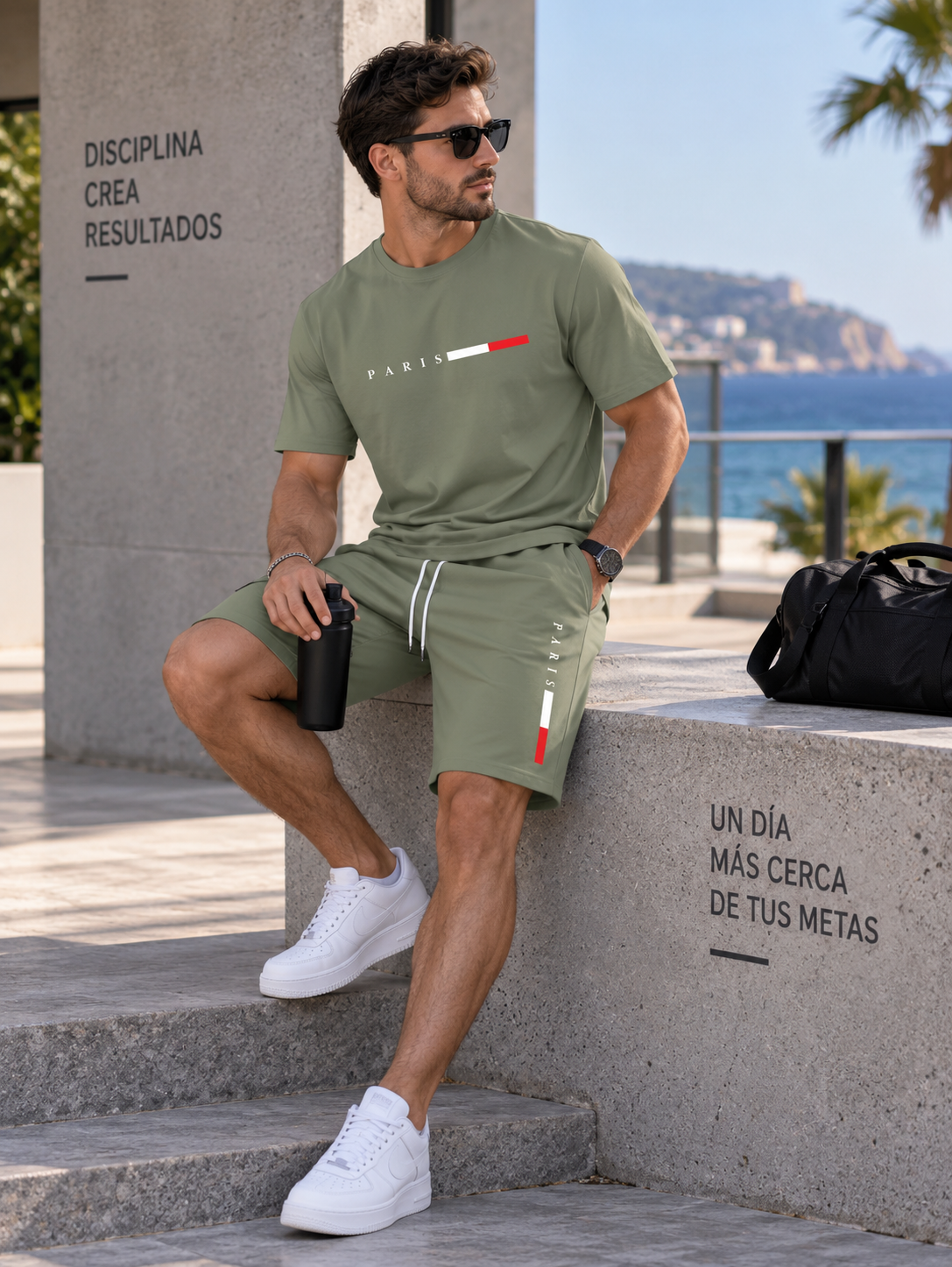 Conjunto Deportivo Casual de 2 Piezas para Hombre