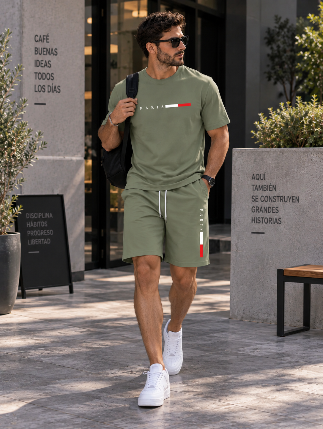 Conjunto Deportivo Casual de 2 Piezas para Hombre