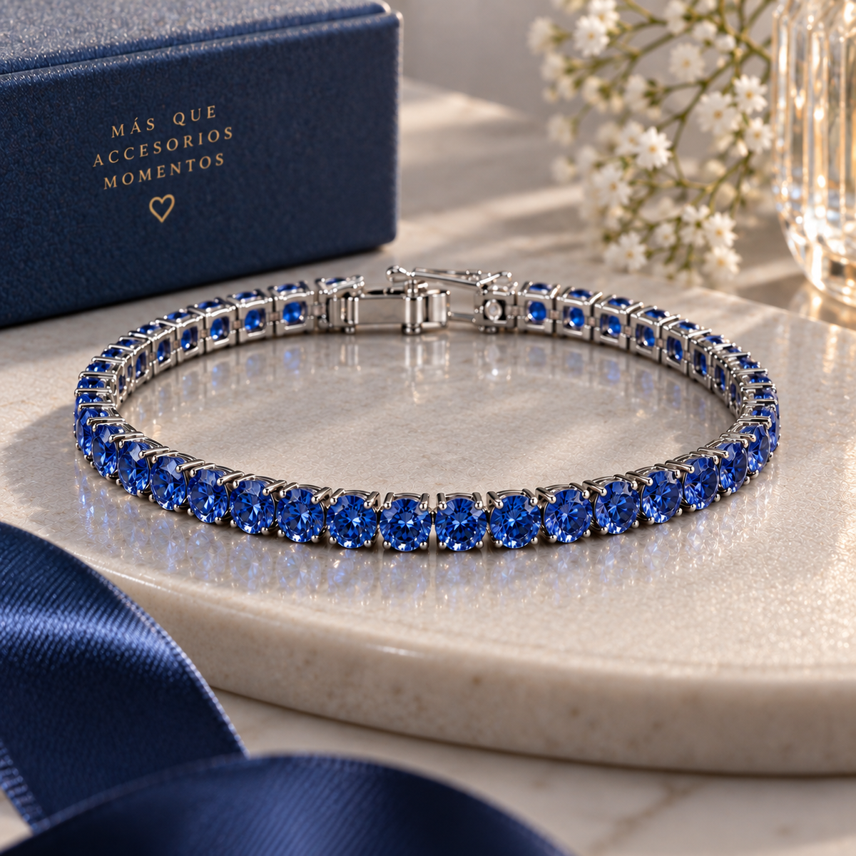 Pulsera Tennis Aurelia – Elegancia que Brilla