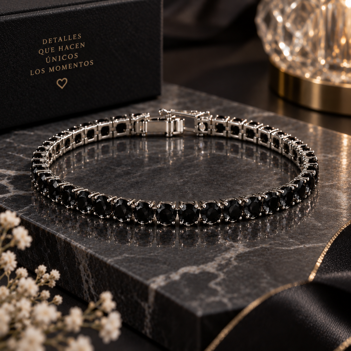 Pulsera Tennis Aurelia – Elegancia que Brilla