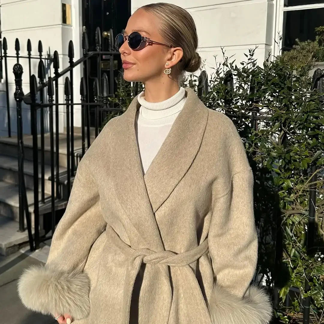 Abrigo Largo de Lana para Mujer | Elegante y Sofisticado