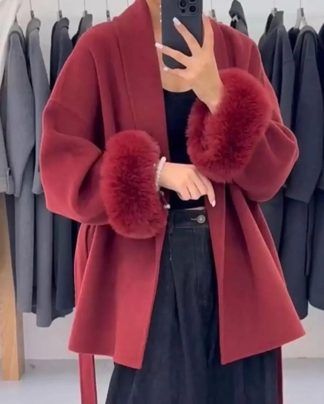 Abrigo Largo de Lana para Mujer | Elegante y Sofisticado