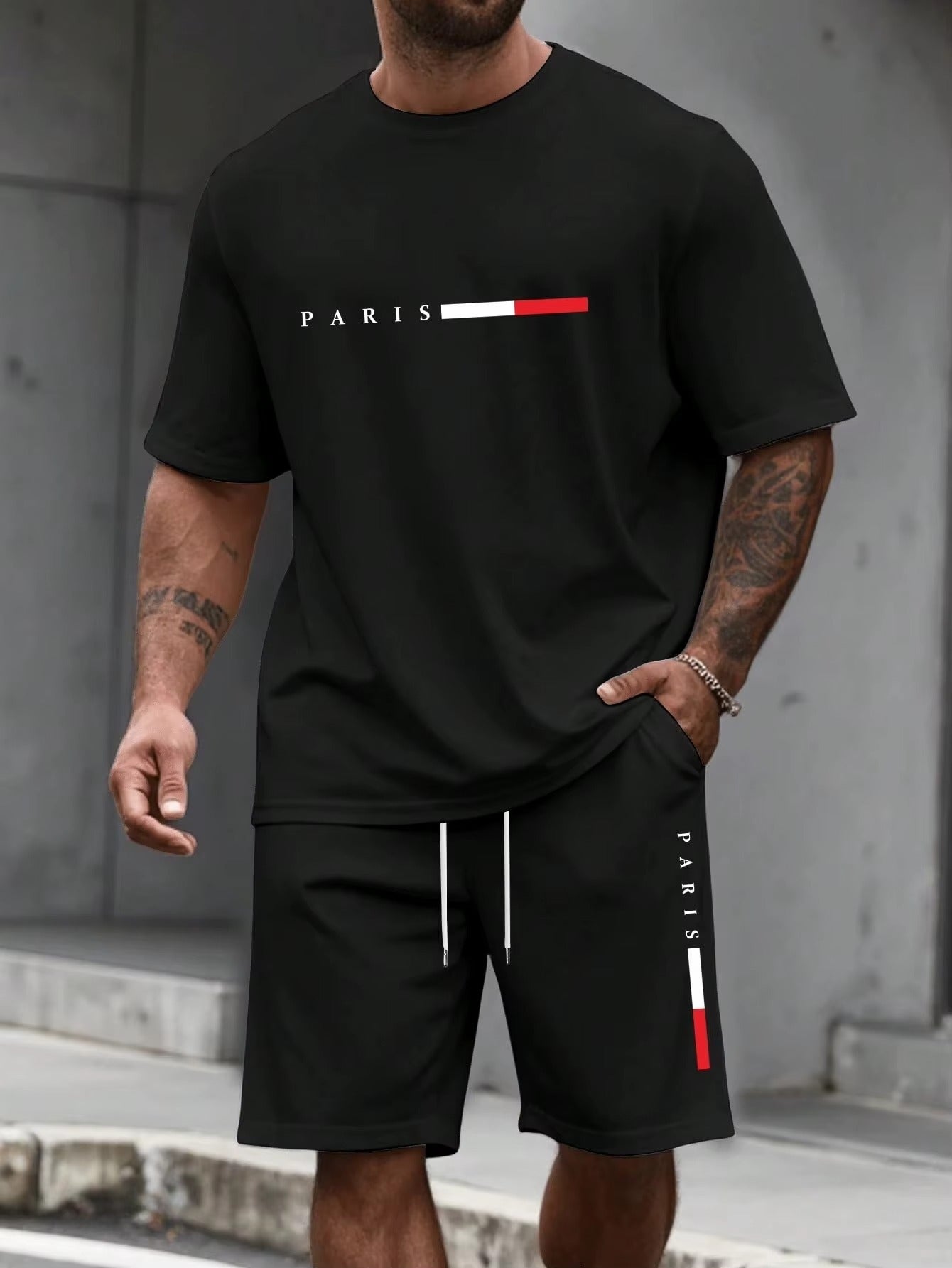 Conjunto Deportivo Casual de 2 Piezas para Hombre
