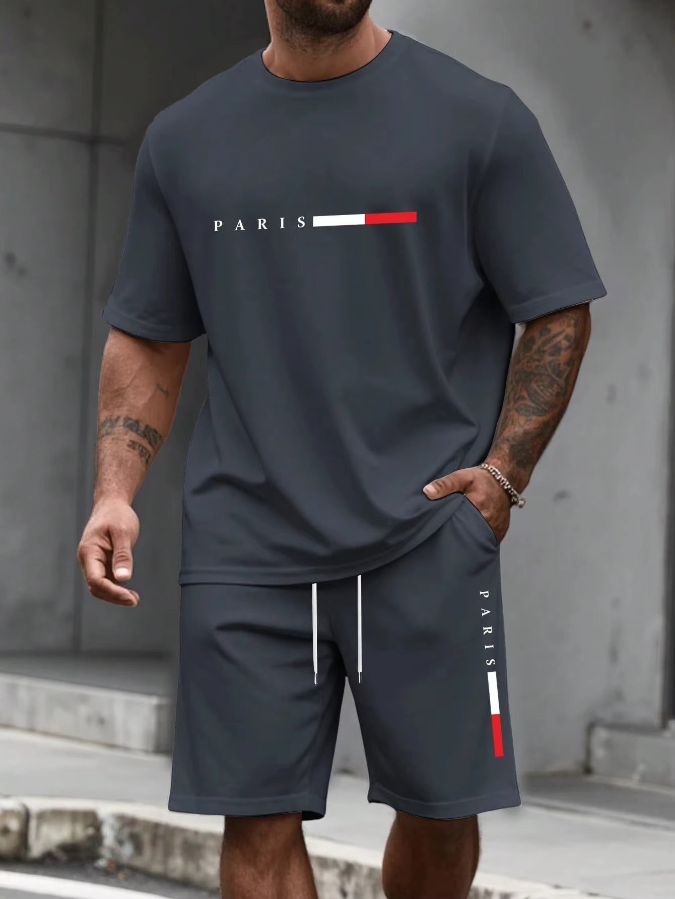 Conjunto Deportivo Casual de 2 Piezas para Hombre