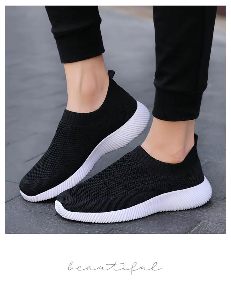 Zapatillas de deporte con plataforma de malla transpirable