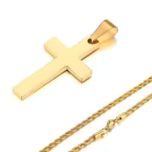 Colgante de cruz elegante para hombre