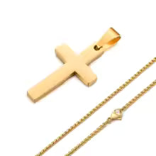 Colgante de cruz elegante para hombre