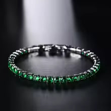 Pulsera de tenis de circón con microincrustaciones de 4mm para mujer, pulsera para hombre, accesorios de joyería para hombre