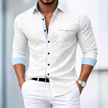 amisa de Hombre de Manga Larga – Elegante, Casual y Versátil