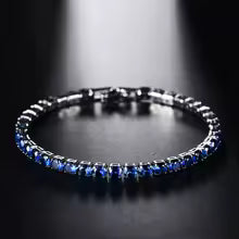 Pulsera de tenis de circón con microincrustaciones de 4mm para mujer, pulsera para hombre, accesorios de joyería para hombre