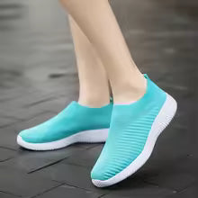 Zapatillas de deporte con plataforma de malla transpirable