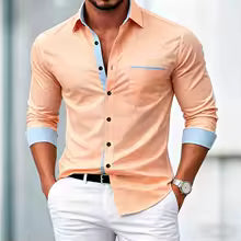 amisa de Hombre de Manga Larga – Elegante, Casual y Versátil