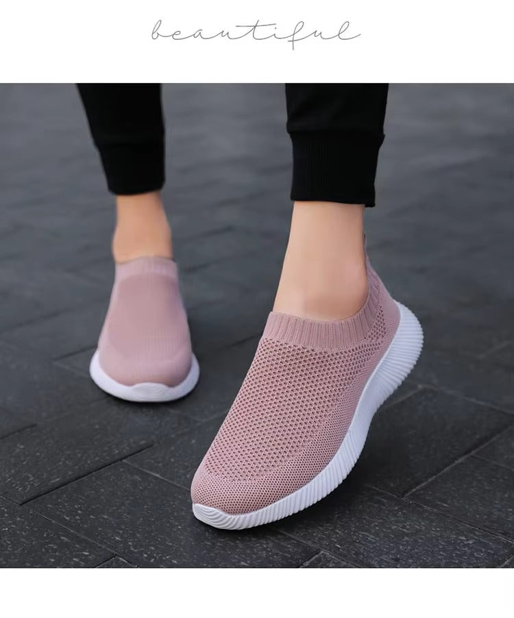 Zapatillas de deporte con plataforma de malla transpirable